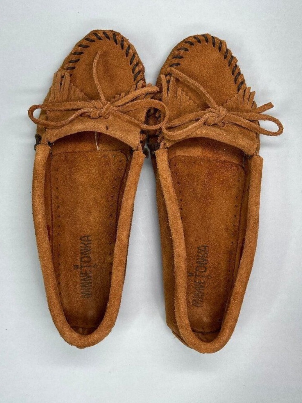 Minnetonka Women's Size‎ 8 Kilty Soft Suede Leather Moccasins